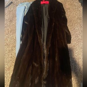 Long full mink coat
